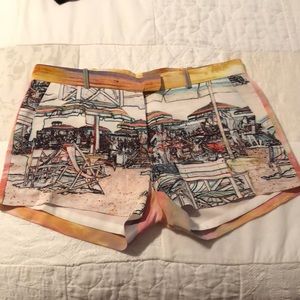 AMANDA UPRICHARD Silk Shorts